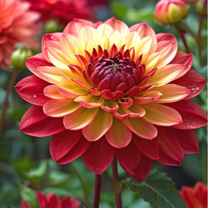 Георгин Оникс Найт купить по цене от 590р. в интернет-магазине «Посадика» с доставкой почтой в в Мамоновое и по всей России – [изображение №1].